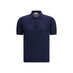 Roberto Collina Blue Cotton Polo Men's Shirt